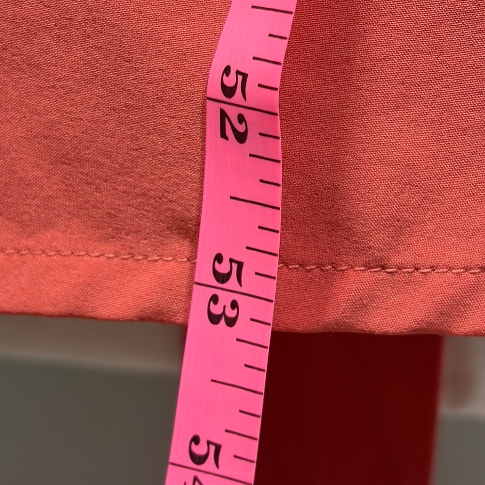 Halara Maxi Dress V-Neck Rust Pockets Back Tie Women 2X - Picture 3 of 10